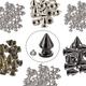 Plastic Cone Studs with Base Pins, 8mm x 13mm - (Pack of 100)